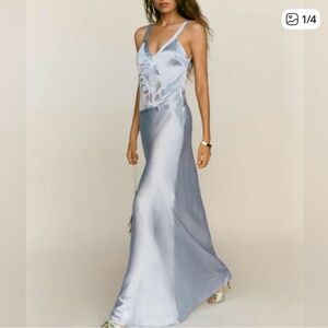 NWT reformation tatie silk dress